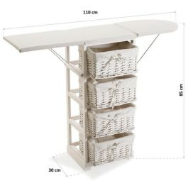 Centro de Planchado Basic Blanco Madera (30 x 85 x 110 cm)