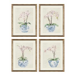 DKD Home Decor Cuadro Oriental Azul y Blanco 2.5 x 45 x 35 cm (4 Unidades) Precio: 117.95000019. SKU: B169BS7339