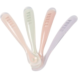 Beaba Set de 4 Cucharas de Silicona para Primera Edad, Azul Viento, Verde Eucalipto, Niebla Ligera, Rosa Antiguo Precio: 35.50000003. SKU: B12Y459C85