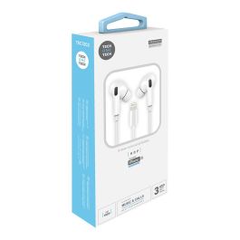 Auriculares Tech-One-Tech Hop De Boton Con Conector Lightning Microfono Integrado Blanco Precio: 6.89999959. SKU: B136EHPHCY