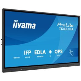 Iiyama TE5513A-B1AG Pantalla Interactiva 55" UHD IPS Android 14 8/128GB con Wifi 6 y Sonido 2x 20W Subwoofer, 450cd/m2, Antiglare
