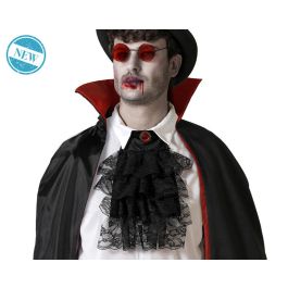 Disfraz de Vampiro - Pechera con Volantes Negros y Broche Rojo, Gafas Redondas Tintadas - Accesorio Halloween Disfraz de Vampiro - Pechera con Volantes Negros y Broche Rojo, Gafas Redondas Tintadas - Accesorio Halloween Precio: 3.50000002. SKU: B13MYCH52J