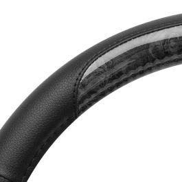 Momo MOMLSWC0BRBWB Funda para Volante Briar Black M 38-39 cm Poliuretano Universal