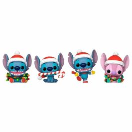 FUNKO Árbol de Navidad con 4 figuras Disney Stitch Pocket POP 3,8cm
