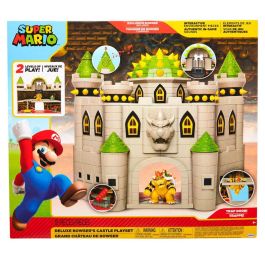 JAKKS PACIFIC Playset Castillo Bowser Deluxe Mario Bros, Juguete con accesorios, 38,1x43,1x13,3cm, para fans