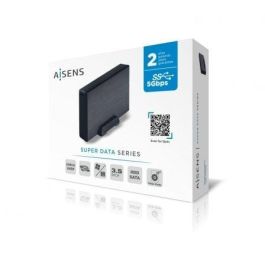 Aisens Caja Externa 3.5" Ase-3530B SATA a USB 3.0-USB 3.1 Gen1 Negro para Discos Duros de 3.5"