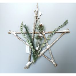 DKD Home Decor Decoración Colgante Navidad Alpina de Madera con Luz LED Marrón, diseño Puerta, 50x50 cm (2 Unidades) Precio: 18.32424. SKU: B1ARNFDQKV