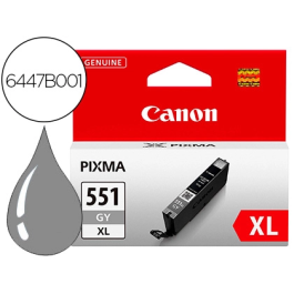 CANON CLI551XL Tinta Gris Alta Capacidad 12 ml Cartucho Original Precio: 19.49999942. SKU: S8402996