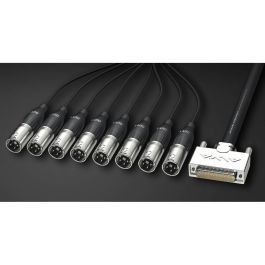 ALVA AO25-8XPRO3 Cable Multicanal Analógico DSub 25 Macho a 8 x XLR3 Macho 3m Negro Conectores Numerados para RME Precio: 101.50000058. SKU: B1FFVG3BPN