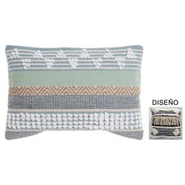 Cojin Indio DKD Home Decor Negro Blanco 15 x 40 x 60 cm