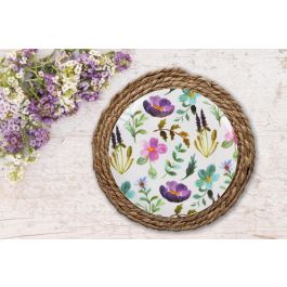 La Mediterranea Plato Hondo de Melamina Sakura, Brillante, Color Rosa, Diámetro 21 cm, Profundidad 5.3 cm, Plato Sopa o Postre (24 Unidades)