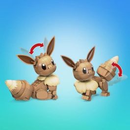 Mega Construx Hdl84 - Conjunto de Construcción Coleccionable Pokémon Eevee, Figura Armable con 228 Piezas y 10cm Altura para Niños +7 Años