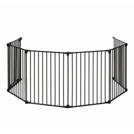 Nordlinger Pro NOR3354767421149 Barrera Cortafuegos para Chimenea o Estufa de Leña de 6 Lados - 360 cm - Negro