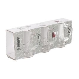 La Mediterranea Set de 3 Jarritas con Asa Dropp 40 cc, Ø 3.6 x 6.5 cm, 86 g cada una (36 Cajas)