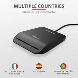 Trust Lector De Tarjetas Externo Dni Compatible Con Dnie Y Smartcards Usb 2.0 Negro Trust Lector De Tarjetas Externo Dni Compatible Con Dnie Y Smartcards Usb 2.0 Negro