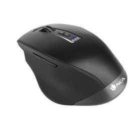 NGS Blur-Rb Ratón Inalámbrico Multidispositivo Bluetooth Recargable Láser 2.4GHz USB-A/USB-C, BT4.0, DPI Ajustable 800/1600/3200, 6 Botones, Ergonómico Diestro, Plug and Play