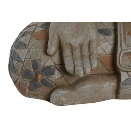 DKD Home Decor Figura Oriental Natural Naranja 24.5 x 46 x 33 cm Magnesia Fibra de Vidrio