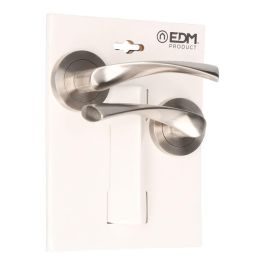 Edm Juego Roseta 707 Níquel Satinado Ø 65 x 120 mm para Puertas