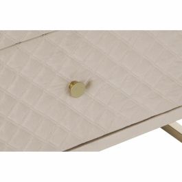 Mesita Auxiliar Glam DKD Home Decor Beige Dorado 35 x 75 x 60 cm