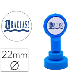 Artline Sello Emoticono Gracias Color Azul Diámetro 22 mm Ideal Uso Escolar Manualidades Precio: 7.49999987. SKU: B12JMA57BH