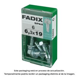 Fadix Tornillo Rosca Chapa Hexagonal Autotaladrante 6,3x19mm Caja 6 unidades