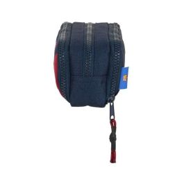Estuche Escolar F.C. Barcelona Corporativa Azul Granate (21 x 8 x 8 cm)