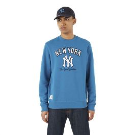 Sudadera sin Capucha Hombre New Era MLB Heritage New York Yankees M Blue Azul