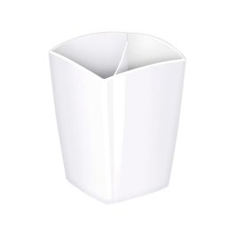 Cubilete Portalapices Cep Blanco Opaco Plastico Magnetico 78x74x95 mm