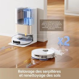 Dreame 010204AA000247 Robot Aspirador Fregasuelos L10s Pro Ultra, 7000Pa, Estación Base Auto, Limpieza Bordes Profunda, Agua Caliente