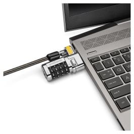 Kensington Candado Universal ClickSafe 3-en-1 para Portátiles, Cable 1.8m, Cerradura de Combinación, Acero al Carbono, Negro