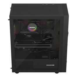 GENESIS NLG-2319 Kit de Refrigeración Líquida para Carcasa de Ordenador, 2 Ventiladores, Iluminación LED RGB Multicolor, Negro