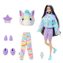 Barbie HRK39 Muñeca Cutie Reveal Sueños Colores Cebra con Disfraz Temático y Accesorios
