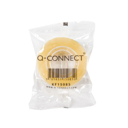 Q-connect Cinta Adhesiva Transparente 33 mt x 12 mm Encelofanada para Embalar