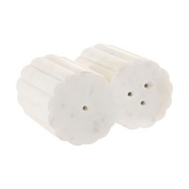 DKD Home Decor Salero de Mármol Urban Blanco Set de 2, 8 cm Alto, Apto Lavavajillas