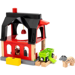 Brio World Accesorio para Circuito de Tren de Madera Animal Barn 7312350360127
