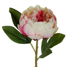 Flor Rosa-Blanco Pvc Jardín 35 cm