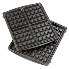 Domo DO9046C Gofrera Multifunción para 4 Gofres, 1200W, Placas Antiadherentes Extraíbles, Blanco