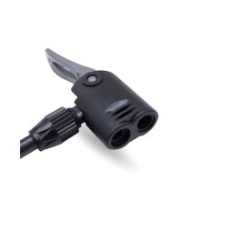 Dunlop Bomba de pie negro aluminio para camping, colchonetas y balones