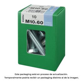Fadix Tornillo Métrica Cabeza Hexagonal + Tuerca Cincado M 10x60mm, Caja de 10 Unidades Precio: 6.50000021. SKU: S7913749
