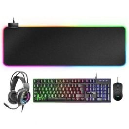 Pack Gaming Mars Gaming MCPEX/ Teclado H-MECH + Ratón Óptico + Auriculares con Micrófono + Alfombrilla Pack Gaming Mars Gaming MCPEX/ Teclado H-MECH + Ratón Óptico + Auriculares con Micrófono + Alfombrilla