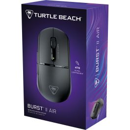 Turtle Beach Burst II Air Ratón Gaming Inalámbrico Ligero - Bluetooth/RF 26000 DPI Óptico para Mano Derecha - Negro