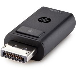 HP Adaptador DisplayPort a HDMI 1.4 Macho a Hembra, Cable de Video Negro para Monitores y Proyectores