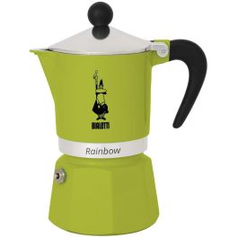 Bialetti 3TZ Rainbow Cafetera italiana de aluminio verde y negro 3 tazas Precio: 41.50000041. SKU: B1KEC5TDZT
