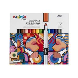 Carioca Rotulador Plus Prisma de punta de fibra fina, caja de 12 unidades, colores surtidos Precio: 5.68999959. SKU: B1GNQLA4GG