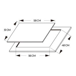 Placa de Gas Cecotec Bolero Squad G 4200S 8000 W 8 kW 58 x 51 cm
