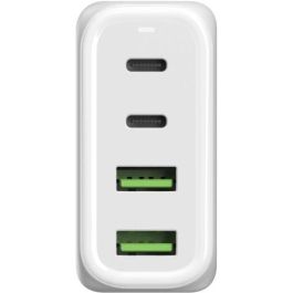 ALLNET Fuente Alimentación QC USB-C PD GaN 68W con 2x USB Tipo-A QC y 2x USB Tipo-C, Enchufe EU