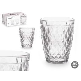 Vivalto Vaso Diamante Transparente 250 ml, Vidrio, 8x10x8 cm (24 Unidades) Precio: 25.95000001. SKU: B18E5K2RBK