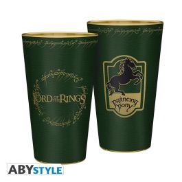 Abystyle Vaso El Señor de los Anillos Prancing Pony, Set de 2, Cristal Premium, 400ml, Licencia Oficial