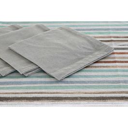 Mantel Urban DKD Home Decor Azul Celeste Gris 250 x 0.5 x 150 cm Set de 9 (2 Unidades)