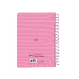 Agenda Espiral Liderpapel Syros A5 2025 Dia Pagina Color Rosa Papel 60 gr